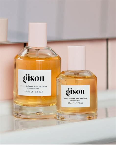 gisou honey infused hair perfume.